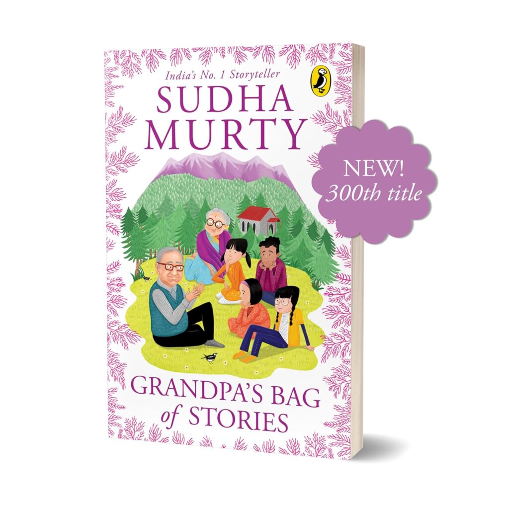 Cover Image Grandpa’s bag of stories english fiction book for children